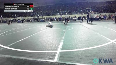 132 lbs Round Of 16 - Tag-Hee Crowels, Bartlesville Wrestling Club vs Darian Chavez, Standfast