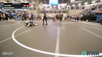 100 lbs Rr Rnd 2 - Ava Davis, Kingfisher YellowJackets vs Silas Bratten, Jacket Wrestling Club