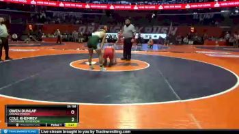 3 lbs Quarterfinal - Owen Dunlap, Chicago (Marist) vs Cole Rhemrev, Linconshire (Stevenson)