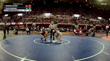 G - 145 lbs Cons. Round 3 - Elisa Bernabe, Flathead (Kalispell) Girls vs Nizhoni Haynes, Arlee Girls