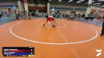 120 lbs Cons. Round 3 - John Overgaag, Texas vs Nico Maurici, 3F Wrestling