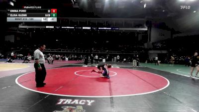 130 lbs Cons. Round 3 - Emma Ford, Bella Vista vs Elisa Glenn, Oakmont