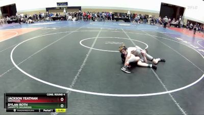 126 lbs Cons. Round 4 - Jackson Yeatman, Westmoore vs Dylan Roth, Lafayette (Wildwood)