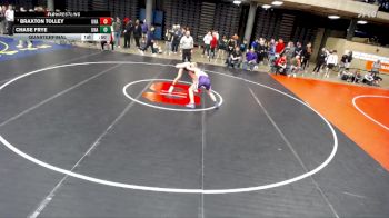 138 lbs Quarterfinal - Braxton Tolley, Unattached vs Chase Frye, Unattached