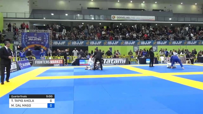 MAURO DAL MASO vs TERO TAPIO AHOLA 2020 European Jiu-Jitsu IBJJF  Championship