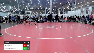 154 lbs Semifinal - Jackson Albert, Grit Mat Club vs Pat Woloshyn, MPR