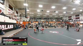 49 lbs Cons. Round 2 - Granite Davis, Riverton USA Wrestling vs Colter Craft, Worland Wrestling Club