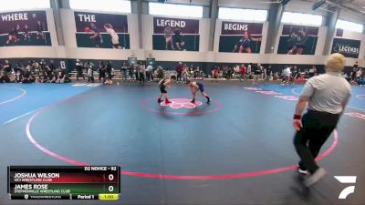 92 lbs Cons. Round 3 - James Rose, Stephenville Wrestling Club vs Joshua Wilson, Vici Wrestling Club