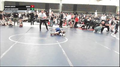 56 lbs Rr Rnd 1 - Ryker Girch, Warhawks Wrestling Inc. - K3 vs Myles Dubourd, Iron Horse - K3