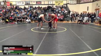 215 lbs Cons. Round 1 - Ben Sawaya, Perrysburg vs Abdel Woodi, Shaker Hts.