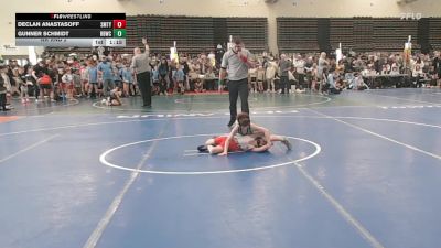 57 lbs Rr Rnd 2 - Declan Anastasoff, Smitty's Barn Red - ESC vs Gunner Schmidt, Rabbit Wrestling Club - ESC