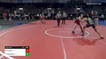 148 lbs Consolation - Adam Kruse, Nebraska Wrestling Academy vs Trey Robinson, Mowest