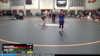 100 lbs Quarterfinal - Alex Cherry, Cedar Rapids Washington vs Carly Hefel, Dubuque Senior