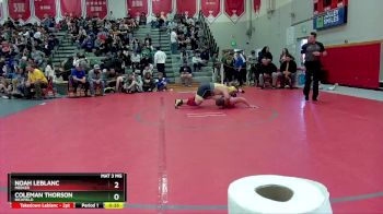 285 lbs Cons. Semi - Coleman Thorson, Richfield vs Noah Leblanc, Meeker