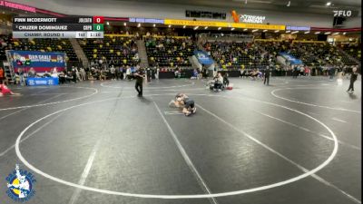 120 lbs Champ. Round 1 - Finn McDermott, Joliet (Catholic Academy) vs Cruzer Dominguez, Creighton Preparatory School