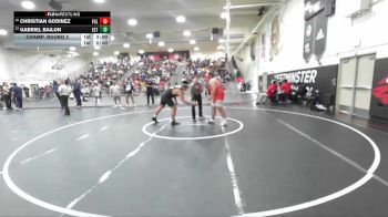 285 lbs Champ. Round 2 - Christian Godinez, Fullerton vs Gabriel Bailon, Estancia
