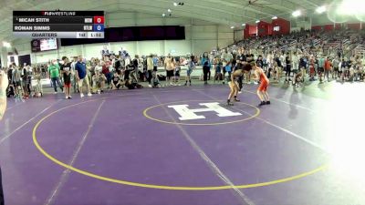 98 lbs Quarters - Micah Stith, Midwest Xtreme Wrestling vs Roman Simms, Raising The Level Wrestling Club