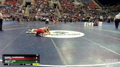 133 lbs Champ. Round 1 - Daniel Charboneau, Devils Lake vs Grady Link, Central Cass