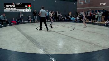 61 lbs Cons. Round 2 - West Tuttle, Idaho Falls Wrestling Club vs Aiden Trueax, Ontario Animals Wrestling