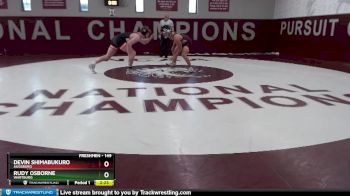 149 lbs Cons. Round 2 - Rudy Osborne, Wartburg vs Devin Shimabukuro, Augsburg