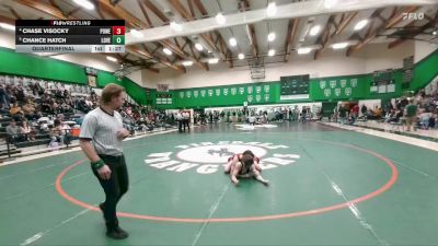 144 lbs Quarterfinal - Chance Hatch, Lovell vs Chase Visocky, Powell