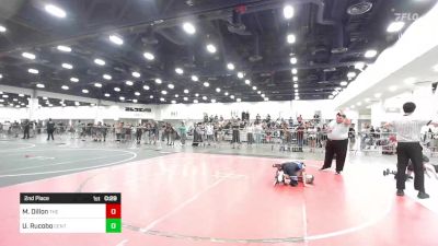 82 lbs 2nd Place - Michael Dillon, The Club vs Urijah Rucobo, Central Coast Most Wanted