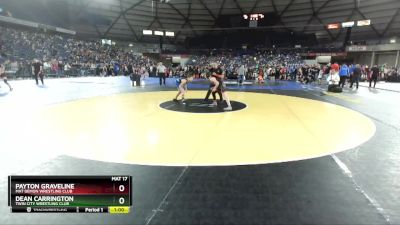 92 lbs Cons. Round 2 - Payton Graveline, Mat Demon Wrestling Club vs Dean Carrington, Twin City Wrestling Club