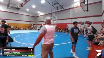 110 lbs Round 4 (8 Team) - Gabrielle Rosales, 208 Elite vs Braden Lane, Marauder Wrestling Club