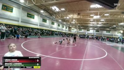 60 lbs Quarterfinal - Brooks Lanners, Dakota Boyz Wrestling Club vs Uriah Uresk, Windy City Wrestlers