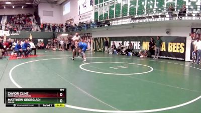 190 lbs Cons. Round 2 - Zavior Cline, Miami East (Casstown) vs Matthew Georgiadi, Solon