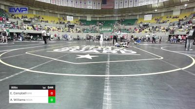 95 lbs Semifinal - Emalea Campbell, Springdale Elite Wrestling Club vs Annabelle Williams, Mountain Home Flyers Youth Wrestling Club