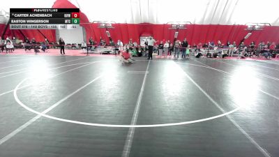 14U Boys - 155 lbs 5th Place Match - Carter Achenbach, Iowa-Grant Youth Wrestling Club vs Easton Wingerson, Maverick Training Center