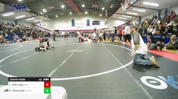 46 lbs Quarterfinal - Landry Eskridge, Bristow Youth Wrestling vs Dawson Alexander, R.A.W.