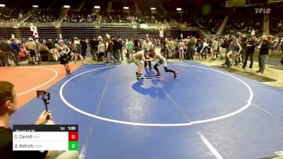 123 lbs Round Of 16 - Christian Carroll, Victory WC vs Quin Aldrich, Lockwood WC