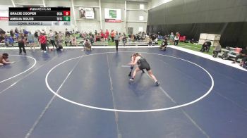 16U Girls - 155 lbs Cons. Round 2 - Gracie Cooper, Oklahoma vs Amelia Soltis, Team Nazar Training Center