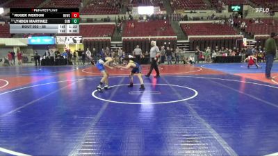 88 lbs Quarterfinal - Lynden Martinez, Fairfield Wrestling Club vs Roger Iverson, Miles City Wrestling Club