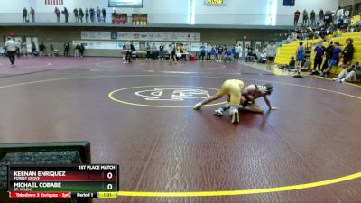 126 lbs 1st Place Match - Keenan Enriquez, Forest Grove vs Michael Cobabe, St. Helens