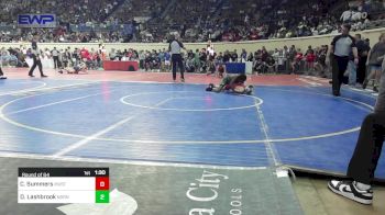 92 lbs Round Of 64 - Cooper Summers, Mustang Middle School vs Dane Lashbrook, Norman North