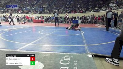 92 lbs Round Of 64 - Cooper Summers, Mustang Middle School vs Dane Lashbrook, Norman North
