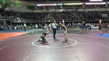 101 lbs Rr Rnd 3 - Heaven Handy, NM Gold vs Jasmine Herrera, RUIDOSO BRAVES YOUTH WRESTLING