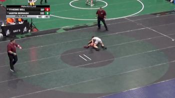 124 lbs 5th Place - Tyheime Bell, Shippensburg vs Austin Bernash, Chestnut Ridge