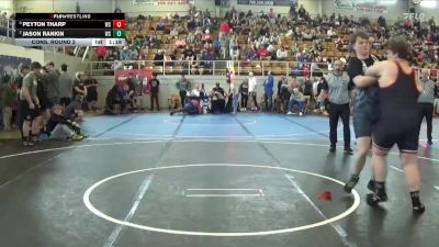 287 lbs Cons. Round 2 - Jason Rankin, North Union vs Peyton Tharp, Pleasant