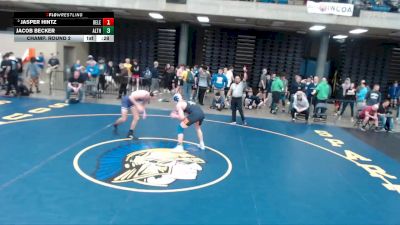 165 lbs Champ. Round 2 - Jasper Hintz, Unattached vs Jacob Becker, Vernon Hills