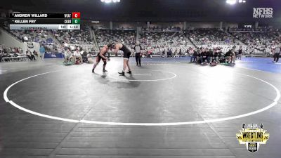 B4A-215 lbs Quarterfinal - Andrew Willard, Weatherford vs Kellen Fry, Cushing