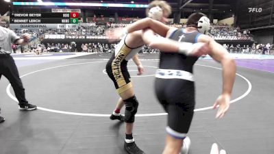 144 lbs Quarterfinal - Trevor Beyer, Newton HS vs Bennet Lerch, Wichita-Kapaun Mt. Carmel HS