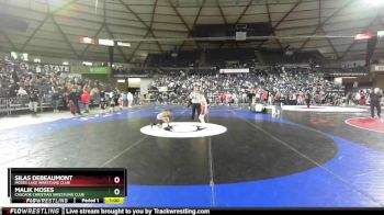 77 lbs Champ. Round 2 - Malik Moses, Cascade Christian Wrestling Club vs Silas DeBeaumont, Moses Lake Wrestling Club