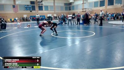 110lbs Cons. Round 3 - Linden Varick, W. F. West (Girls) vs S`mone Edge, Spanaway Lake (Girls)