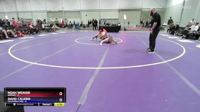 215 lbs Quarters & 1st Wb (16 Team) - Noah Weaver, Indiana vs David Calkins, California Red