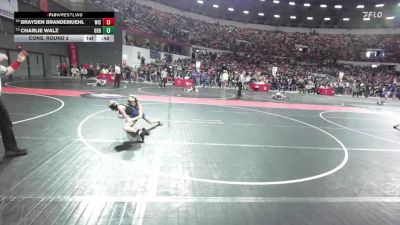 82 lbs Cons. Round 2 - Brayden Brandemuehl, Wisconsin vs Charlie Walz, GET Blue Demons