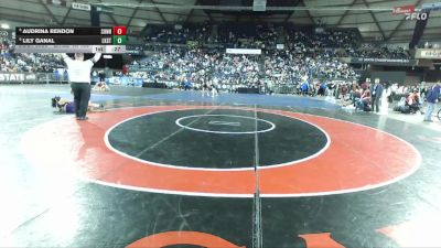 Girls 4A 135 lbs 5th Place Match - Lily Ganal, Lake Stevens (Girls) vs Audrina Rendon, Sunnyside (Girls)